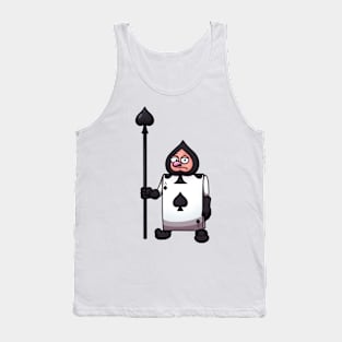 Spade Card Soldier From Wonderland Story Tank Top